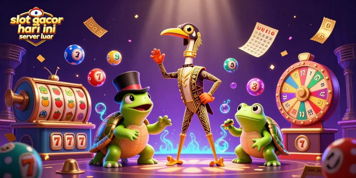 Spin and win big with slot gacor hari ini server luar as colorful elements cascade in a vibrant casino scene.
