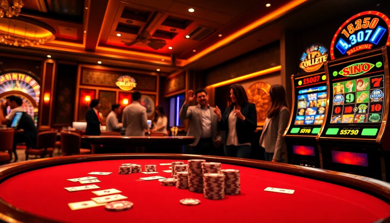 Engage in thrilling gameplay at https://bet88best.com/ with vibrant casino scenes showcasing poker, slots, and roulette.