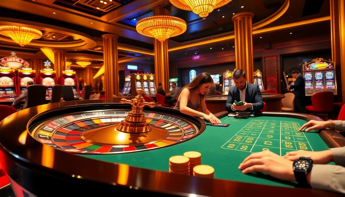 Experience the excitement of LC88 Vip with thrilling gameplay at the stylish casino table.