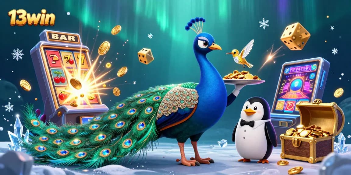 Experience thrilling wins at 13win with vibrant casino games, animated characters, and jackpot delights.