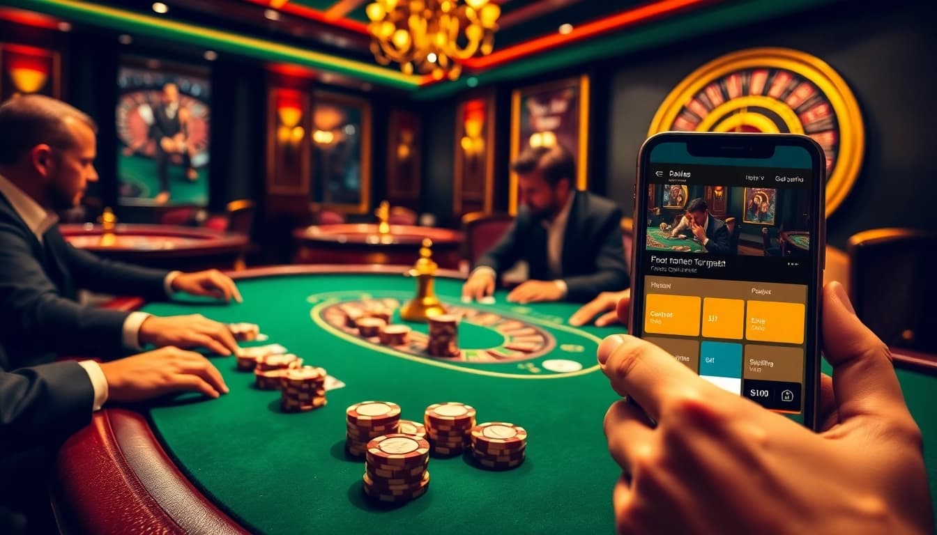 Intense poker game with players enjoying gambling excitement at https://e2bet-games.org.