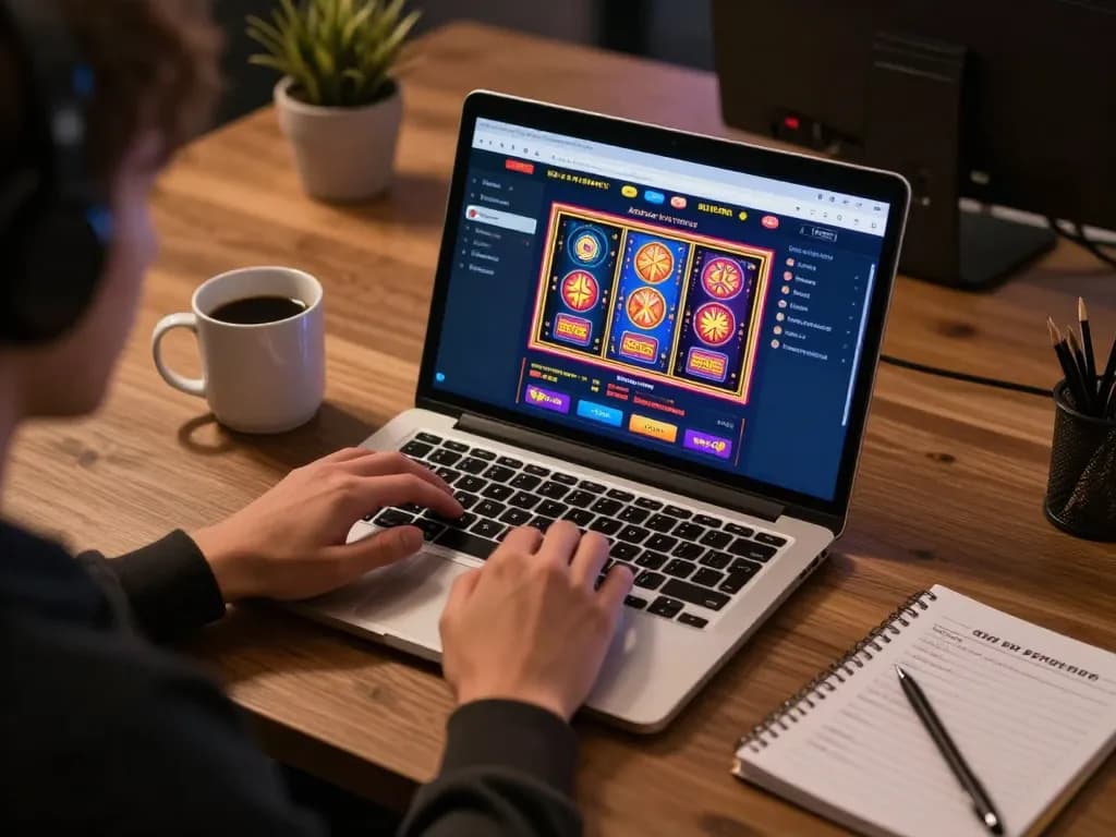 Experience dynamic online gameplay with ALO8 PRO's casino interface in a cozy home setup