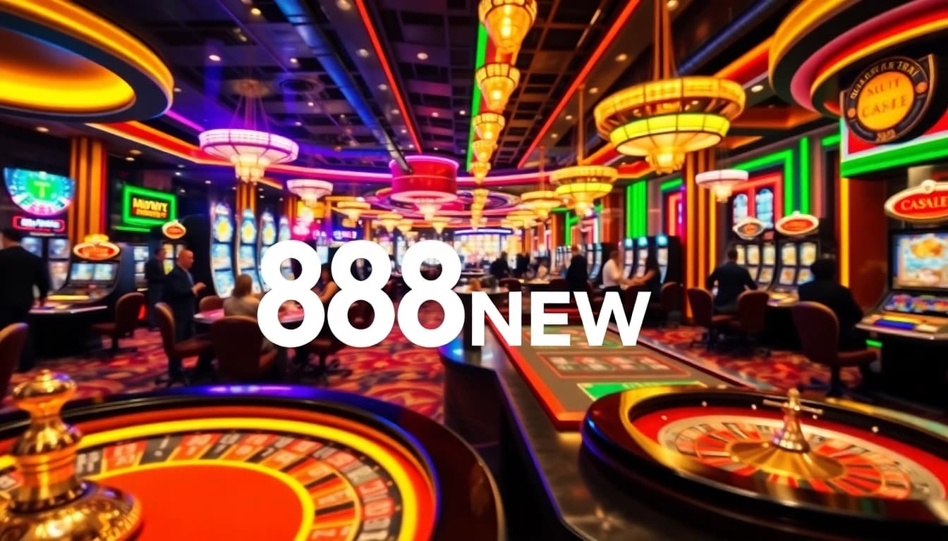 Experience high-stakes gaming at 888NEW casino, with vibrant tables and thrilling action.