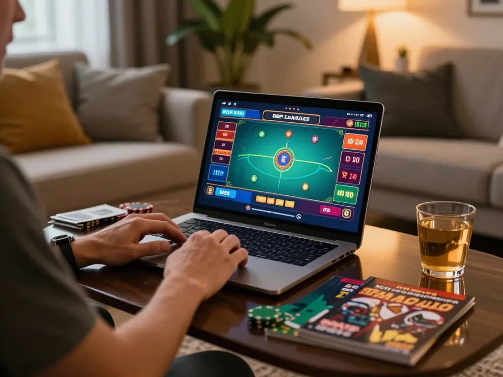 Engaging online gaming session at hit club with strategic focus on poker betting interface.
