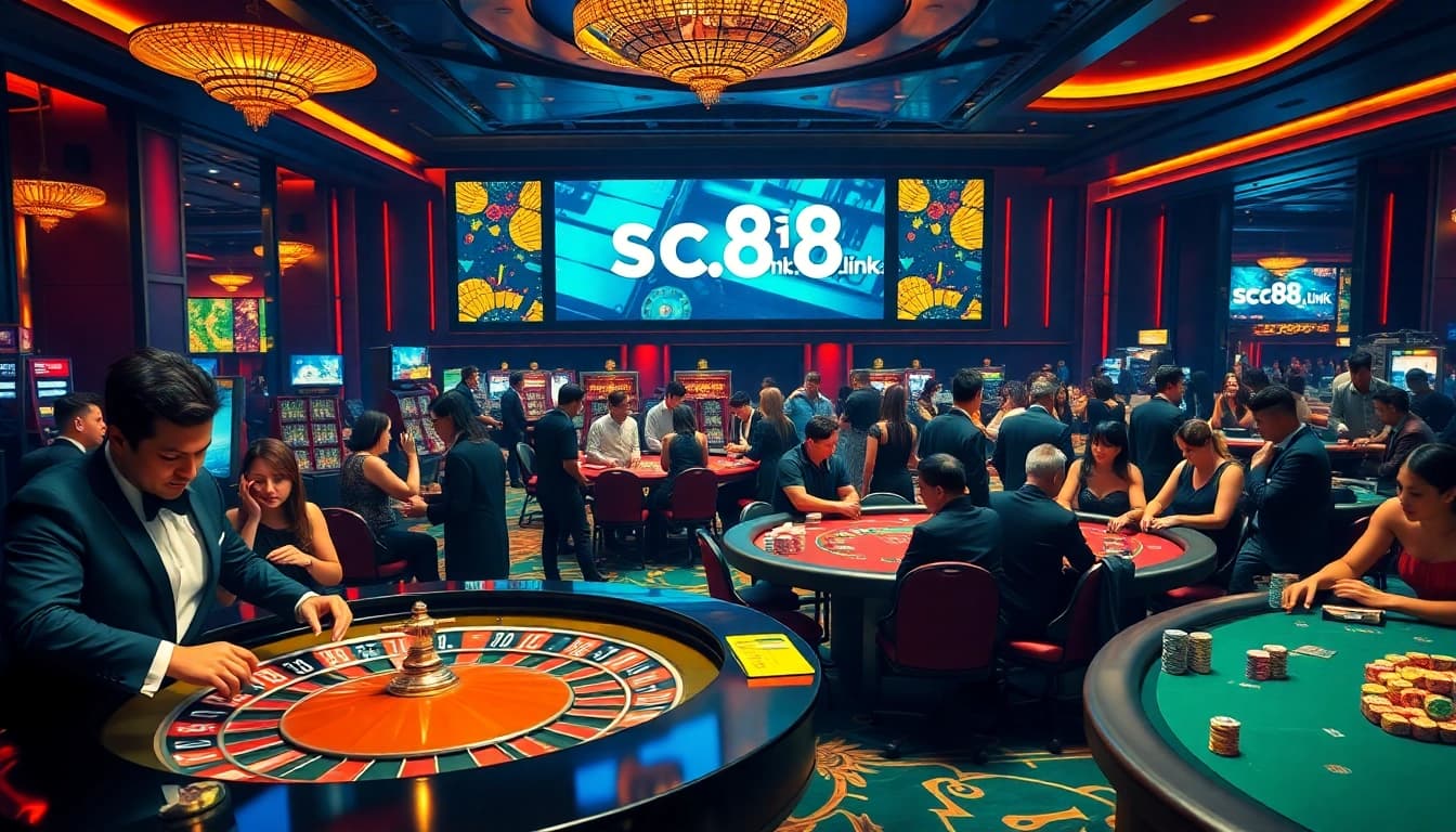 Experience the excitement of betting at SC88 casino tables, showcasing vibrant games from http://sc88.link/.