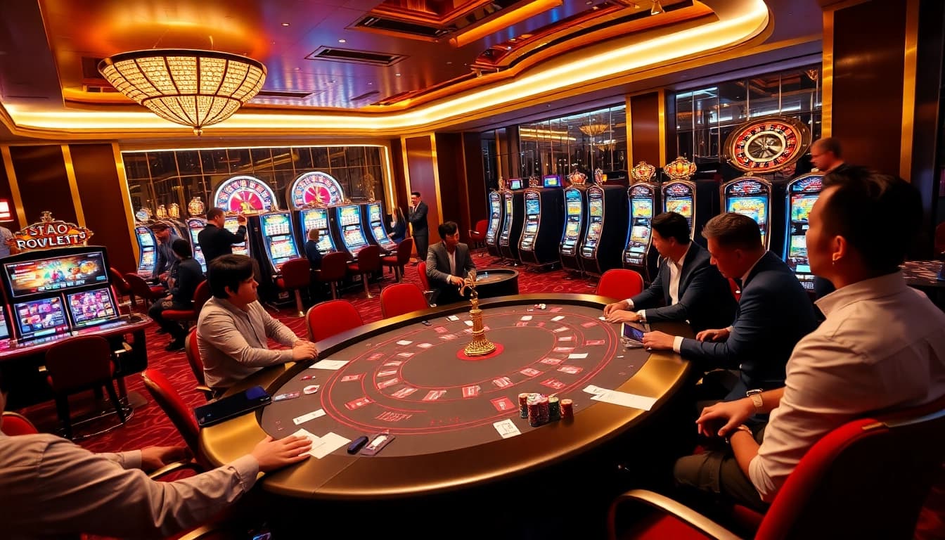 SODO CASINO vibrant gaming experience with poker chips, roulette, and slot machines