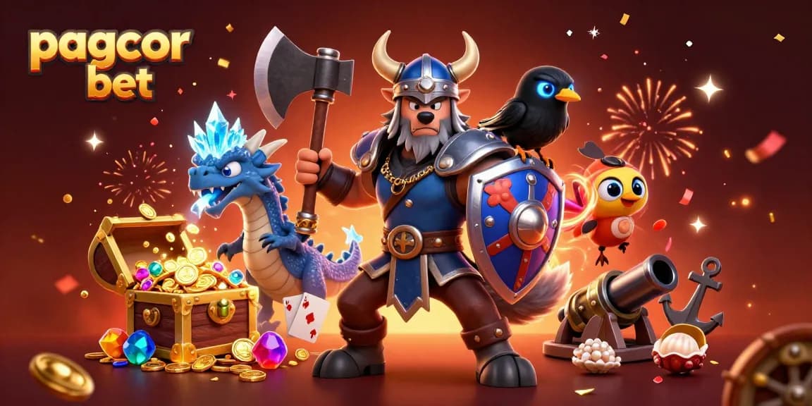 Engage in exciting pagcor bet adventures with a heroic wolf warrior, fierce dragon, and vibrant casino elements.