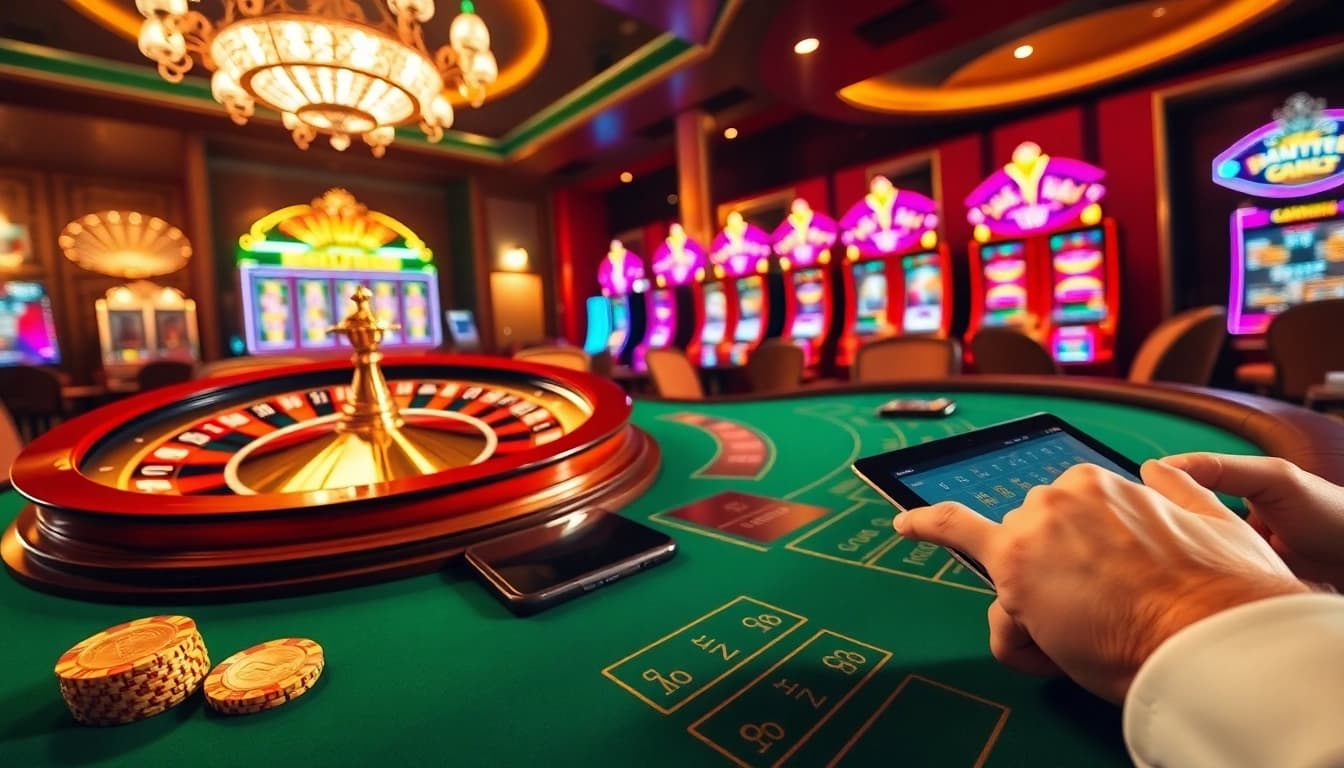 Engaging casino action featuring roulette and poker chips highlighting the bdtk66 blog theme.