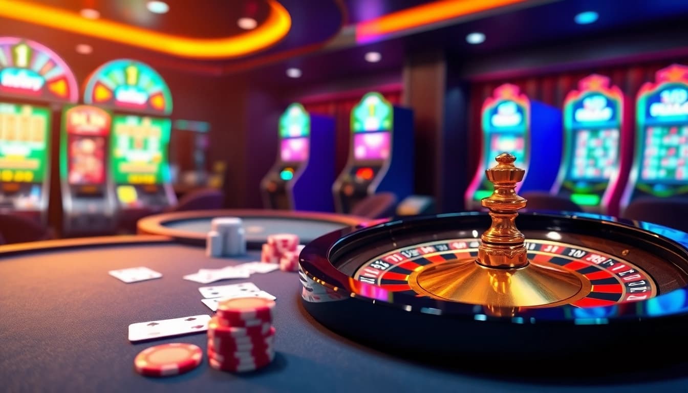 Betting on a winning hand at XX88 online casino with vibrant games and poker chips.