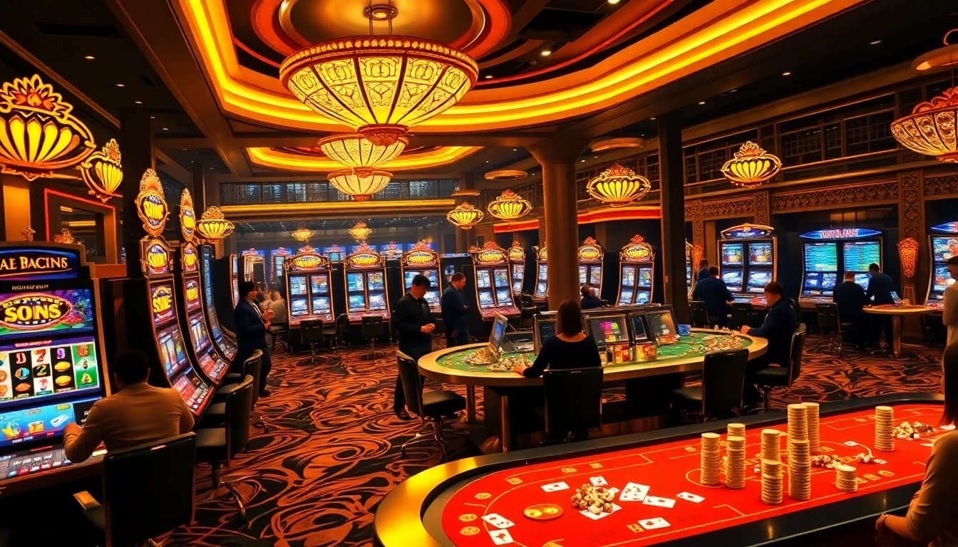 Experience the excitement of winning at https://555winz.net/ with luxury casino gaming tables and slot machines.