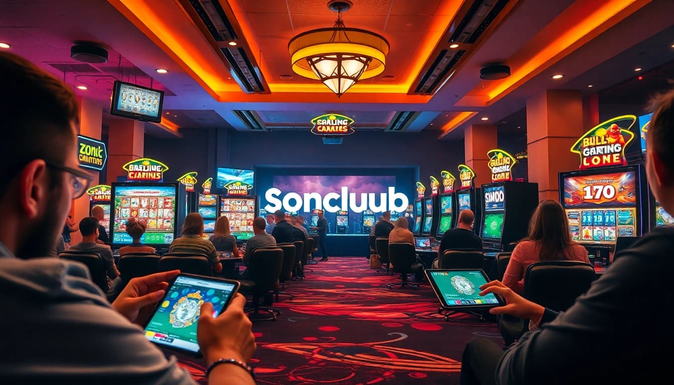 Players enjoying the Sonclub gaming experience, highlighting vibrant gameplay and community engagement.