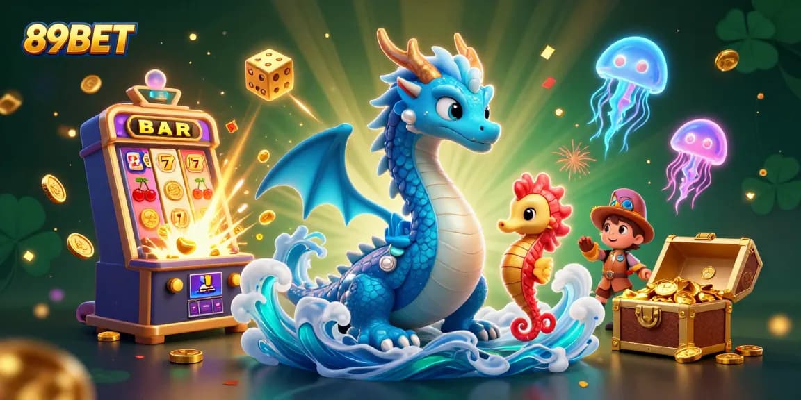Experience thrilling wins at 89BET with a vibrant casino scene featuring dynamic gameplay elements.