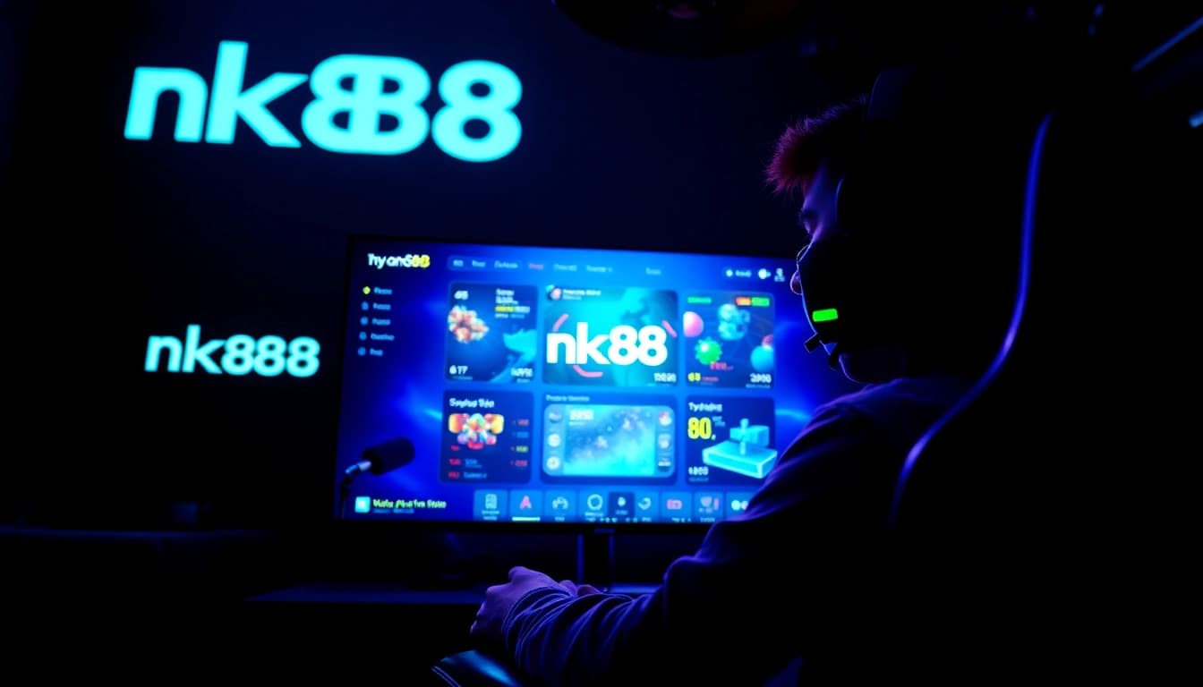 Engaging gaming environment showcasing nk88 app interface and dynamic graphics.