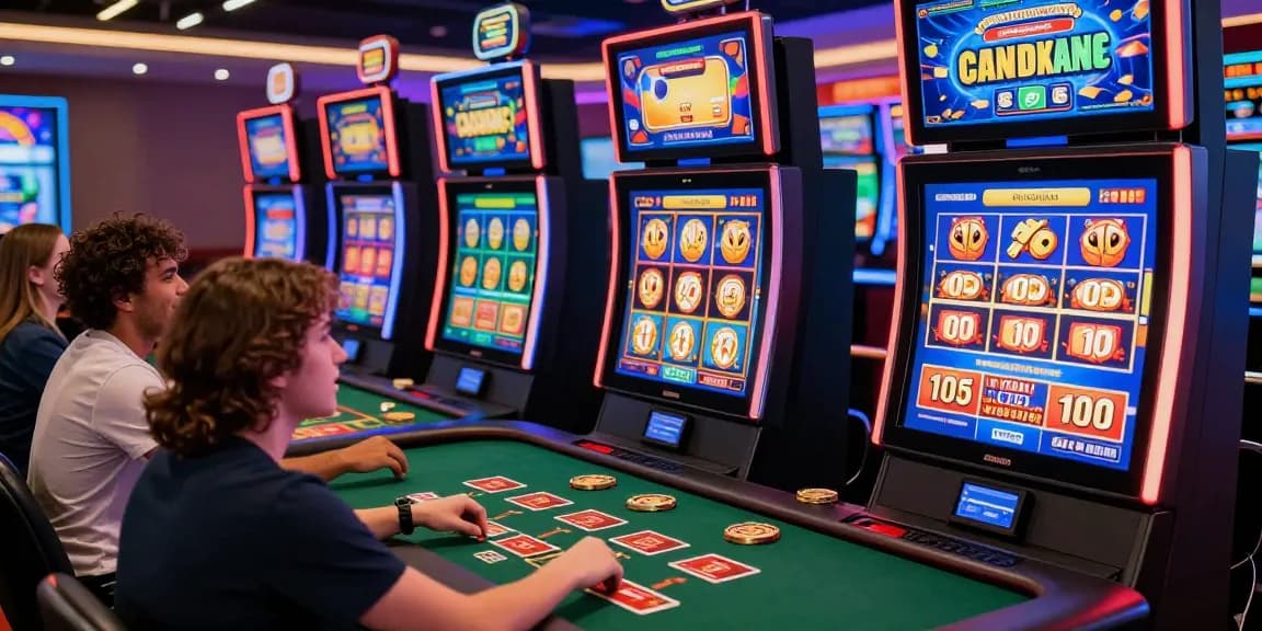 Exciting gameplay at casinos that accept credit cards featuring players and vibrant graphics.