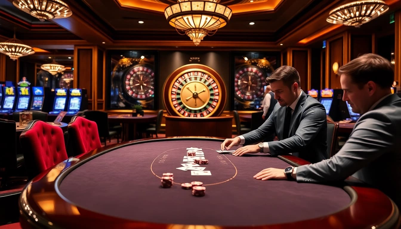 Experience dynamic gaming at DU88, with a vibrant casino atmosphere featuring poker and roulette.