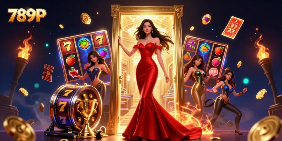 Immerse yourself in 789P's vibrant casino world, with jackpots and luxury elements all around.