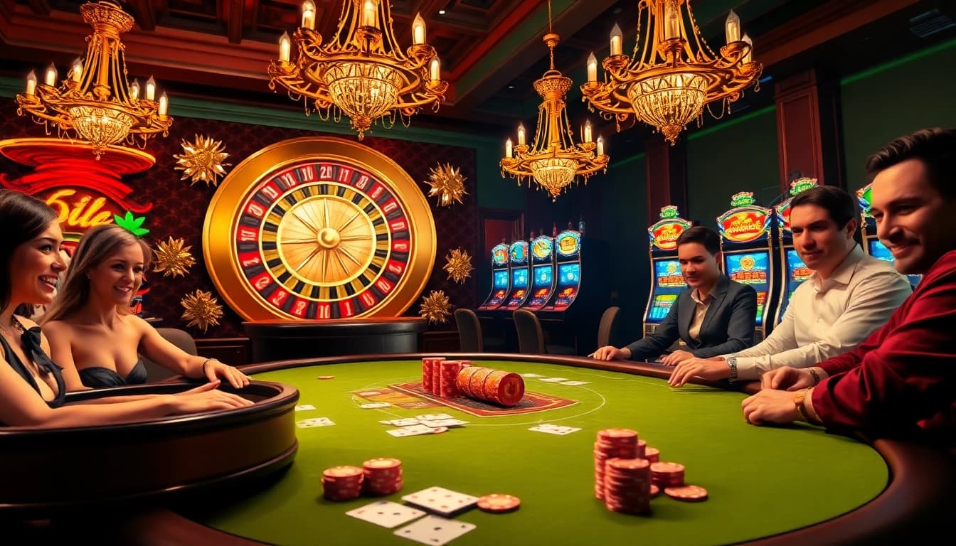Experience the thrill of betting at UU88 with vibrant casino tables and engaging gameplay.