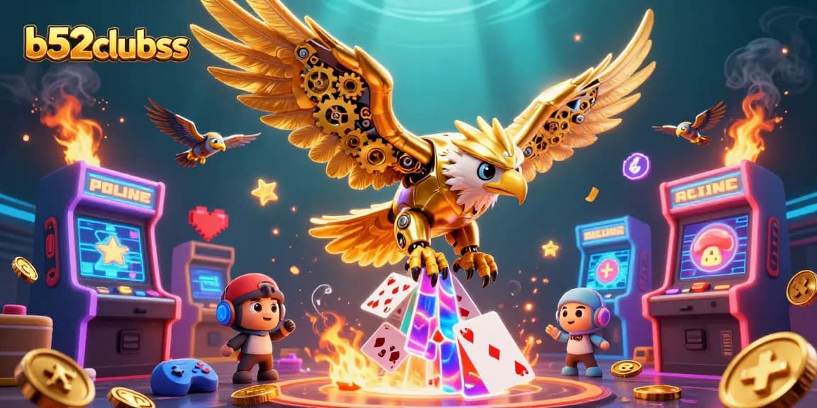Experience exciting gaming at b52clubss with a dynamic 3D casino illustration depicting thrilling action and adventure.