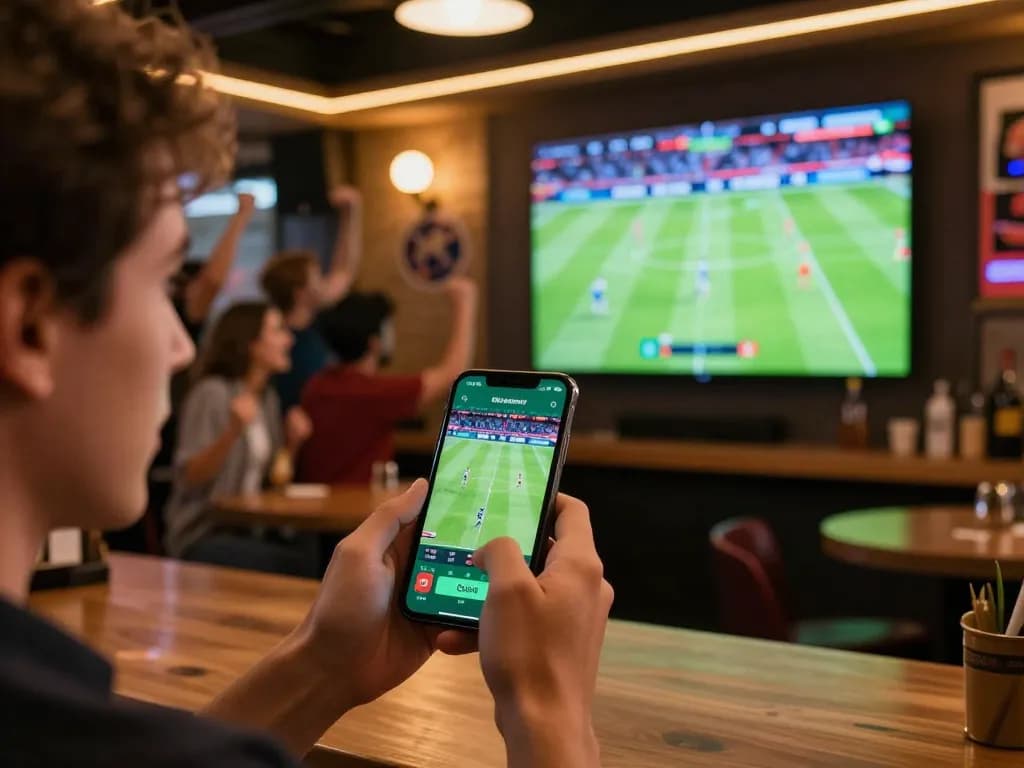 Trải nghiệm hành động thời gian thực với Link 12bet khi bạn bè cổ vũ trong một phiên cá cược thể thao.