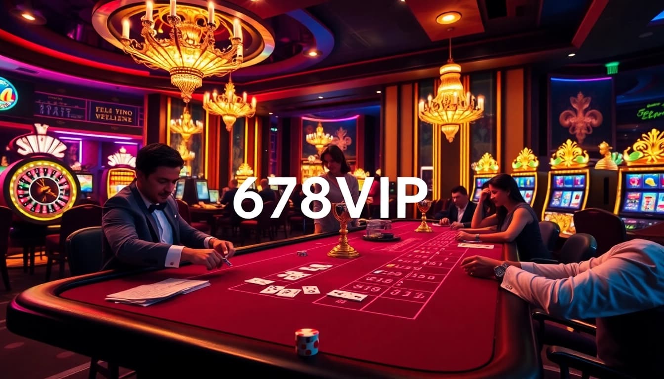Experience the thrill of winning at 678VIP casino with engaging games and professional dealers.