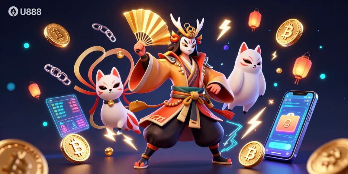 Experience U888's thrilling crypto casino world featuring imaginative characters and vibrant game elements.