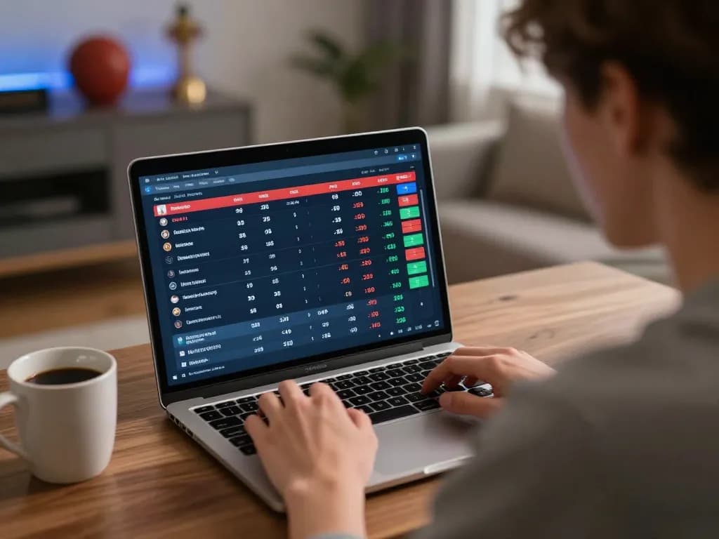 Engaging in online sports betting at Trang chủ 123Win with live odds and commentary displayed