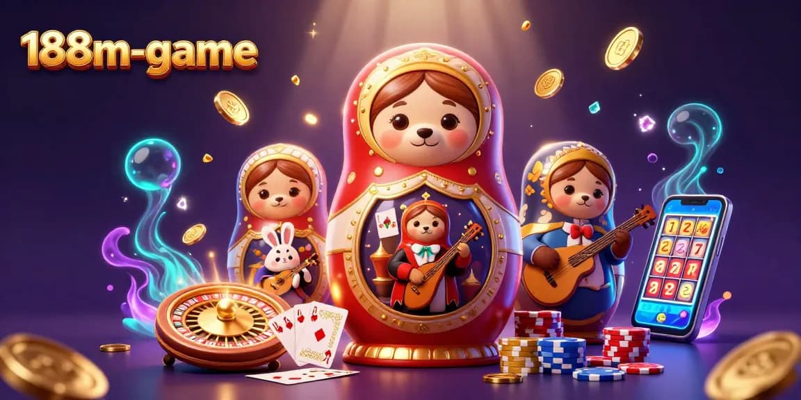 Engage in thrilling gameplay with the vibrant 188m-game featuring charming characters and exciting casino elements.