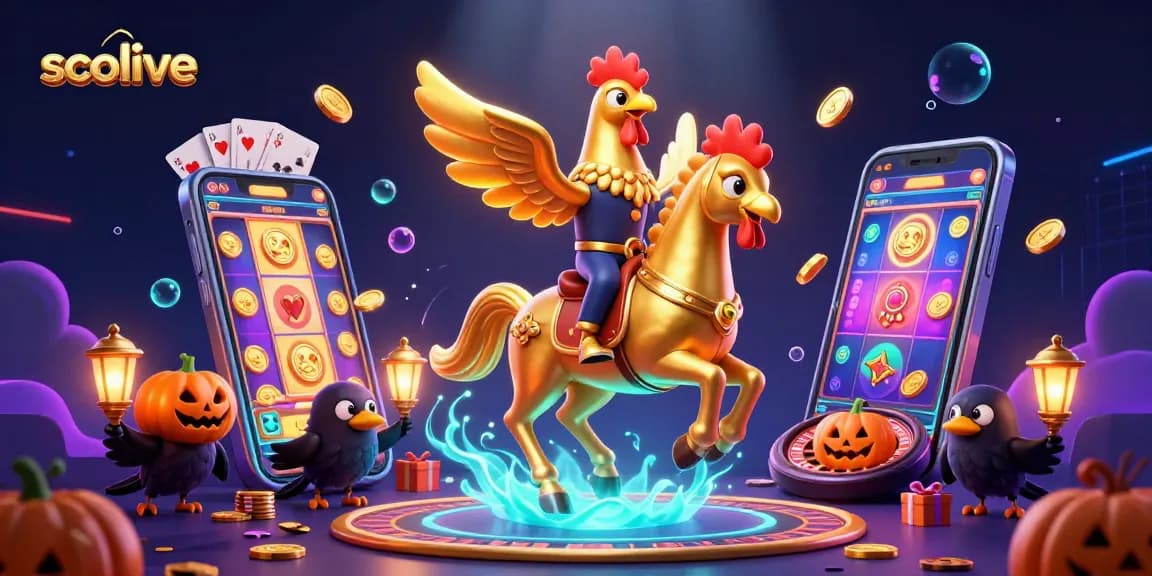 Experience thrilling socolive live betting with glowing golden rooster characters and immersive casino gaming action.