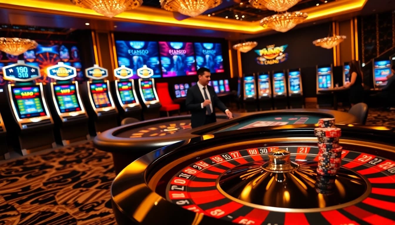 Experience the excitement of LC 88 with engaging casino action featuring tables, chips, and more.