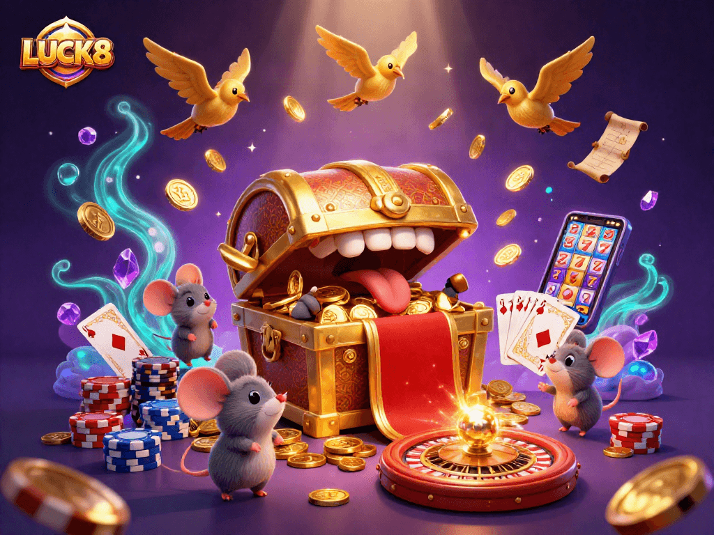 LUCK8 thu hút game thủ với hình ảnh rương kho báu công phu và thắng lợi tối đa