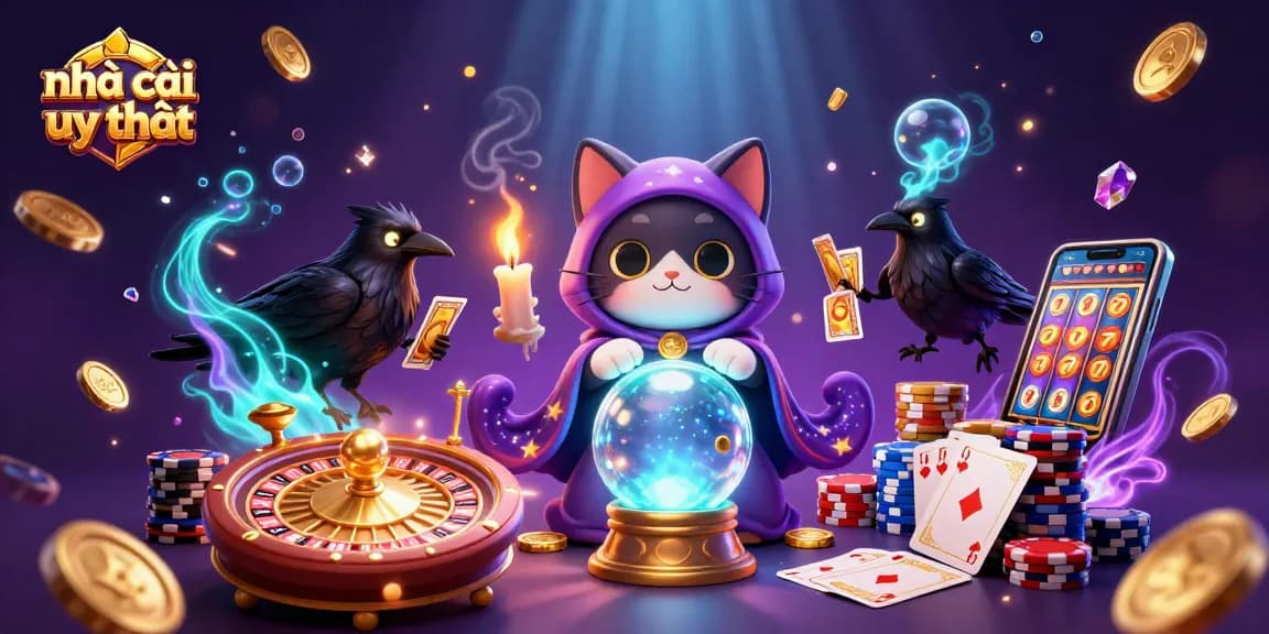 Experience the thrill of nhà cái uy tín with dynamic gambling elements in a magical casino setting.