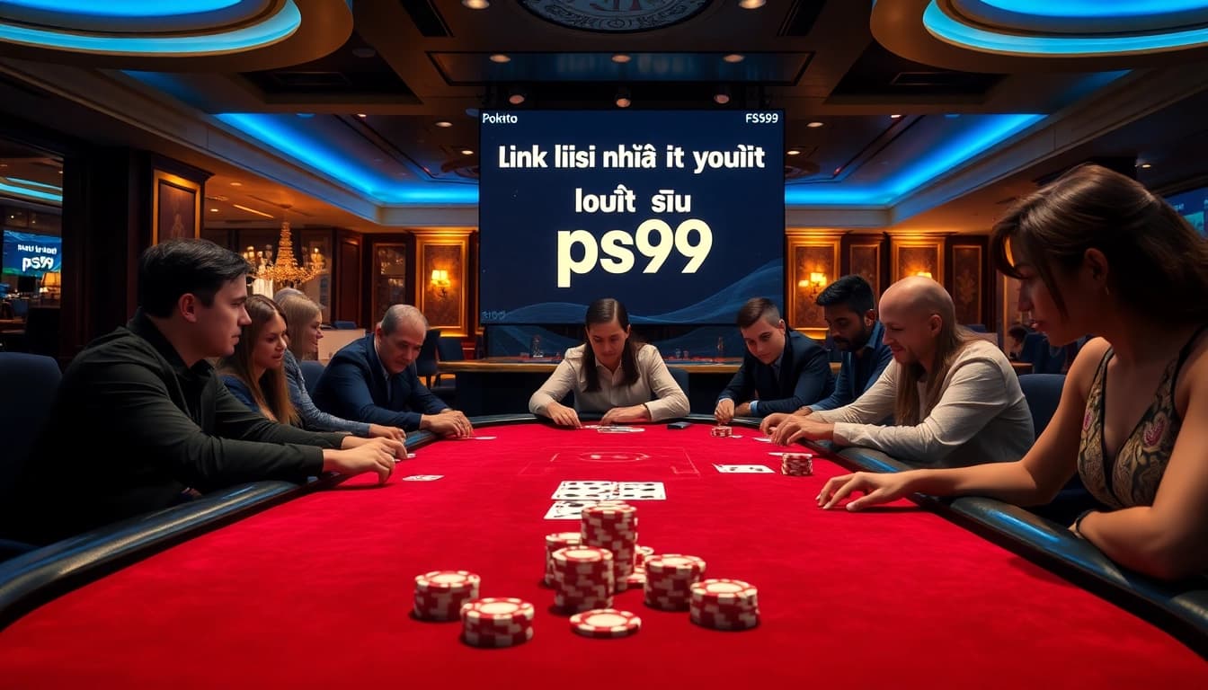 Experience high-stakes gambling excitement with Link mới nhất ps99 showcased on a luxurious casino table.