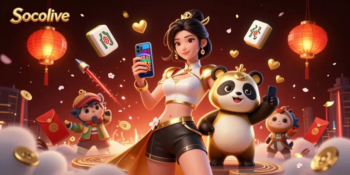 Socolive presents an exciting casino experience with vibrant illustrations and engaging animations, enhancing your gaming adventure.
