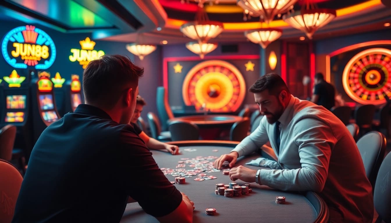 Experience the thrill at https://jun88.now/ with exciting poker action and vibrant casino ambiance.