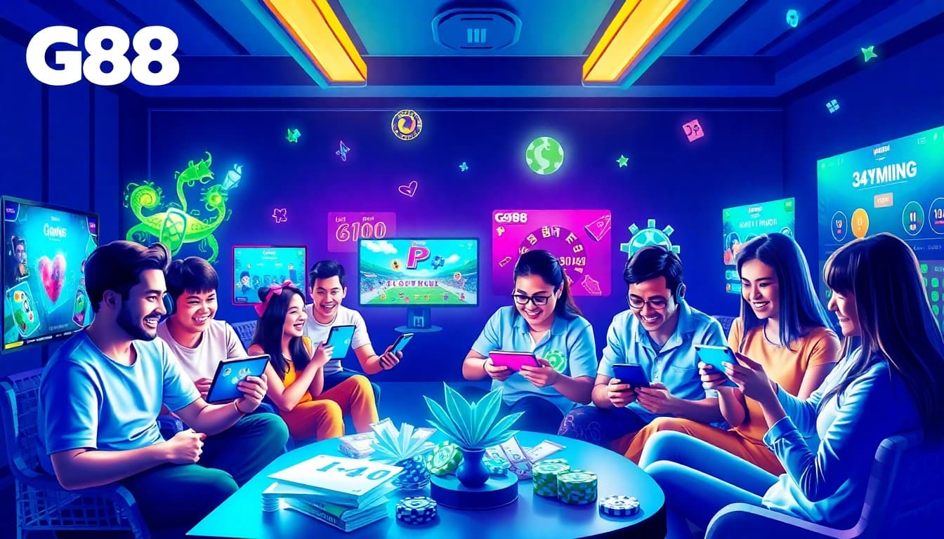 Engaging online gaming environment showcasing G88's diverse offerings in a vibrant digital setting.