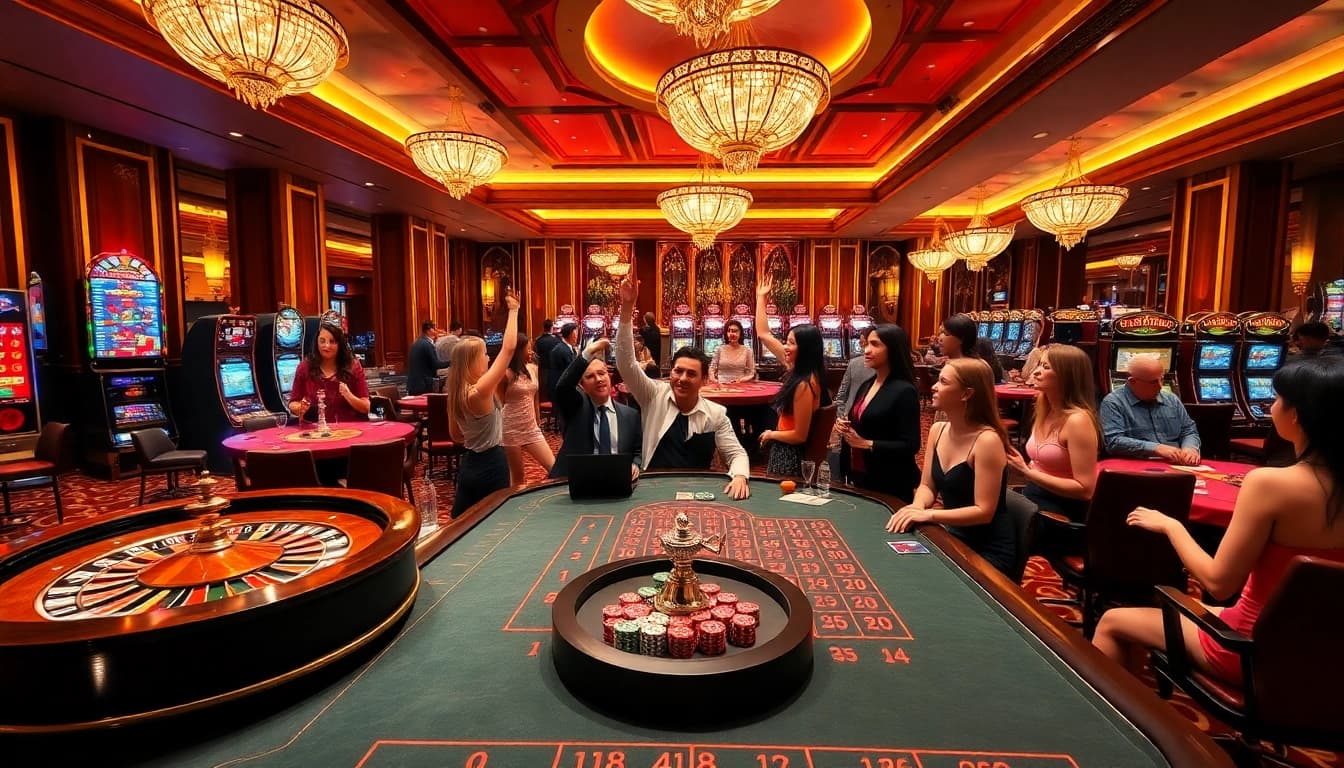 Experience thrilling gameplay at https://mm88.agency/ featuring roulette, poker, and slot machines in a luxurious setting.
