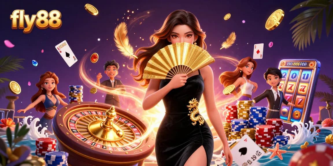 Engage with fly 88 by winning big with captivating casino experiences illustrated in 3D.