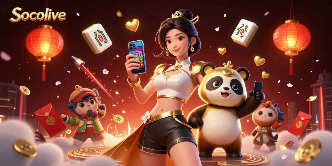 Socolive presents an exciting casino experience with vibrant illustrations and engaging animations, enhancing your gaming adventure.
