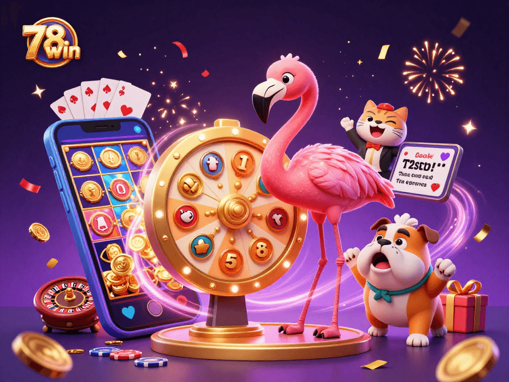 Experience thrilling moments at 78win with exciting cartoon characters spinning big wins, perfect for gamers!