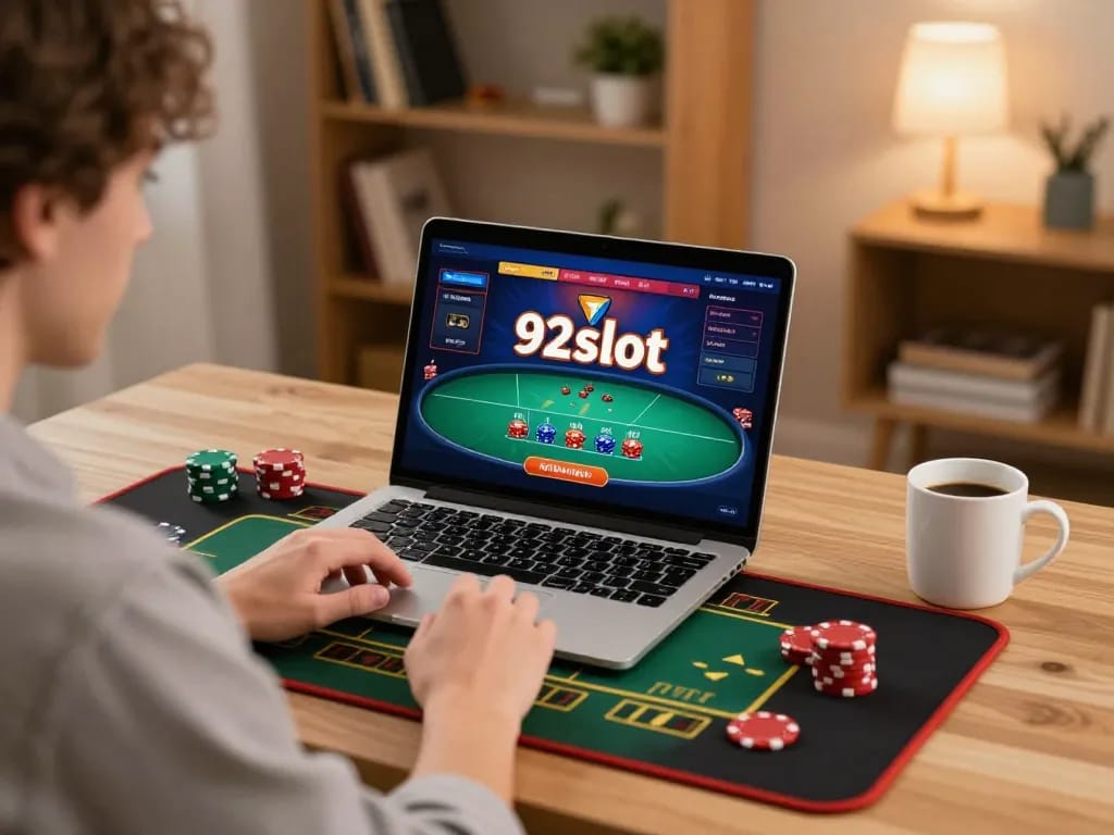 Engaging online gameplay on 92slot with user planning their next move