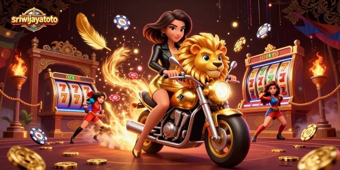 Experience thrilling wins at sriwijayatoto with vibrant 3D casino scene featuring dynamic characters and rich gaming elements.