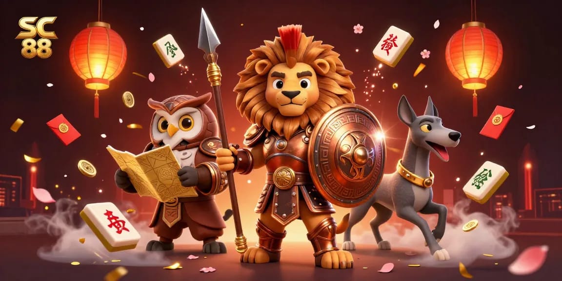 Experience thrilling action in SC 88 with vibrant characters and traditional gambling elements.