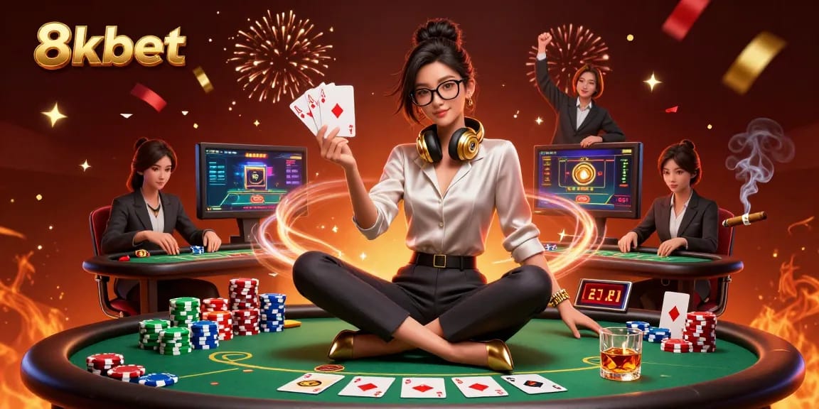 Join the excitement of 8xbet as players engage in high-stakes poker under stunning visuals.