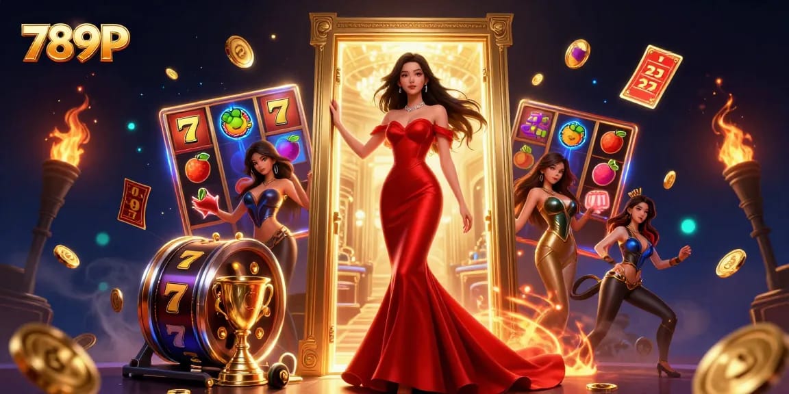 Immerse yourself in 789P's vibrant casino world, with jackpots and luxury elements all around.