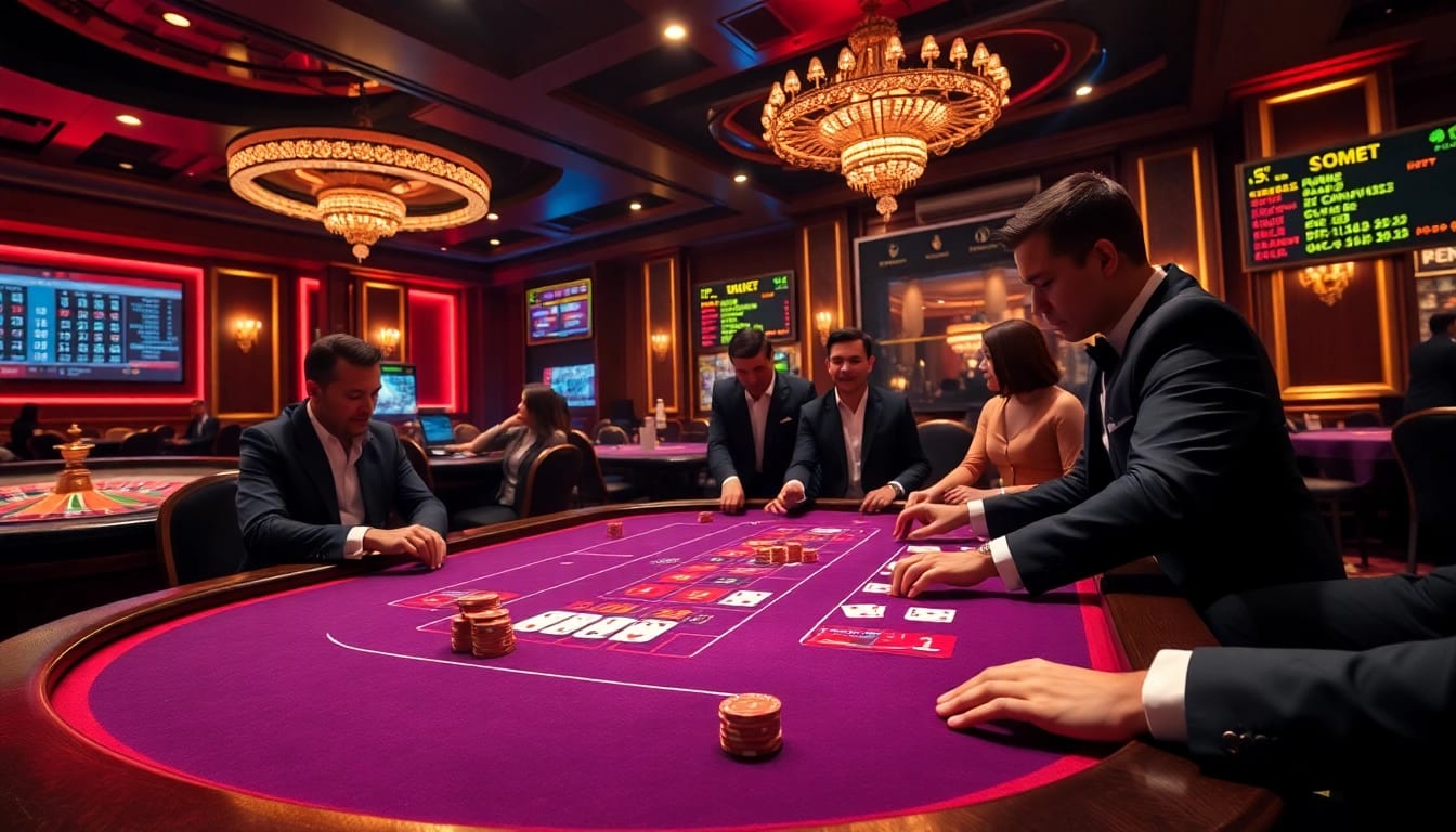 Experience thrilling poker action at DEBET casino, where professional gamblers win big at vibrant tables.
