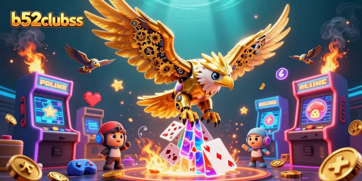 Experience exciting gaming at b52clubss with a dynamic 3D casino illustration depicting thrilling action and adventure.