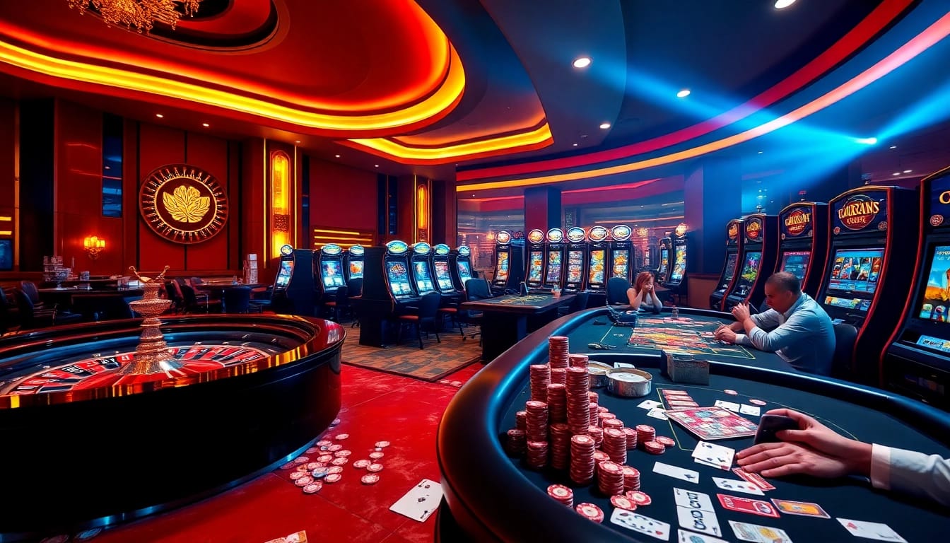 Experience high-stakes gambling excitement at TR88.autos with vibrant tables, cards, and roulette.