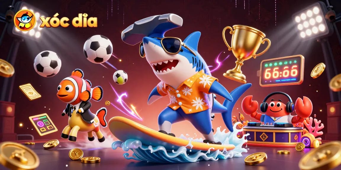 Engage in xóc đĩa action with vibrant illustrations showcasing spirited characters and exhilarating gameplay.