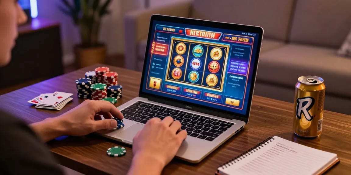 Engaging online gambling scene at https://ccrm.org.uk with a player exploring exciting credit card casino games surrounded by vibrant visuals and gaming elements.