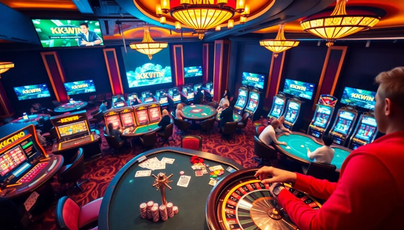 Experience the thrill of gambling at KKWIN, with vibrant casino games and exciting betting actions.